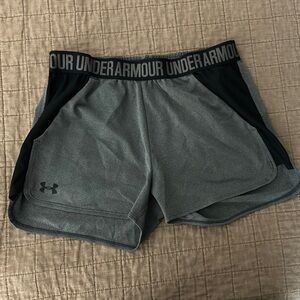 Under Armour Athletic Gray and Black Shorts